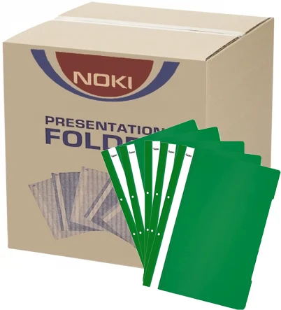 Dosar A4 din plastic cu sina si perforatii, 400 buc/cutie Noki – imaginea 12