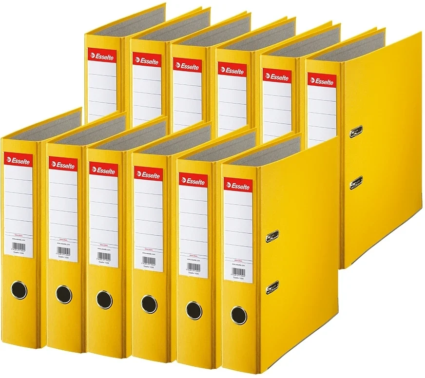 Biblioraft Economy, PP, A4, 75 mm, galben, 20 buc/set Esselte
