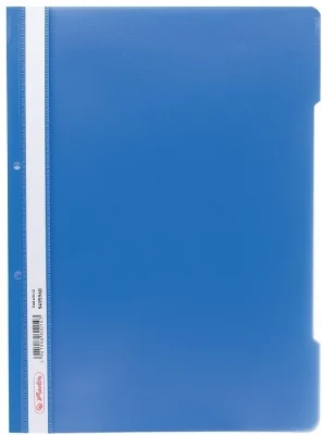 Dosar sina A4 PP, perforat albastru, Herlitz