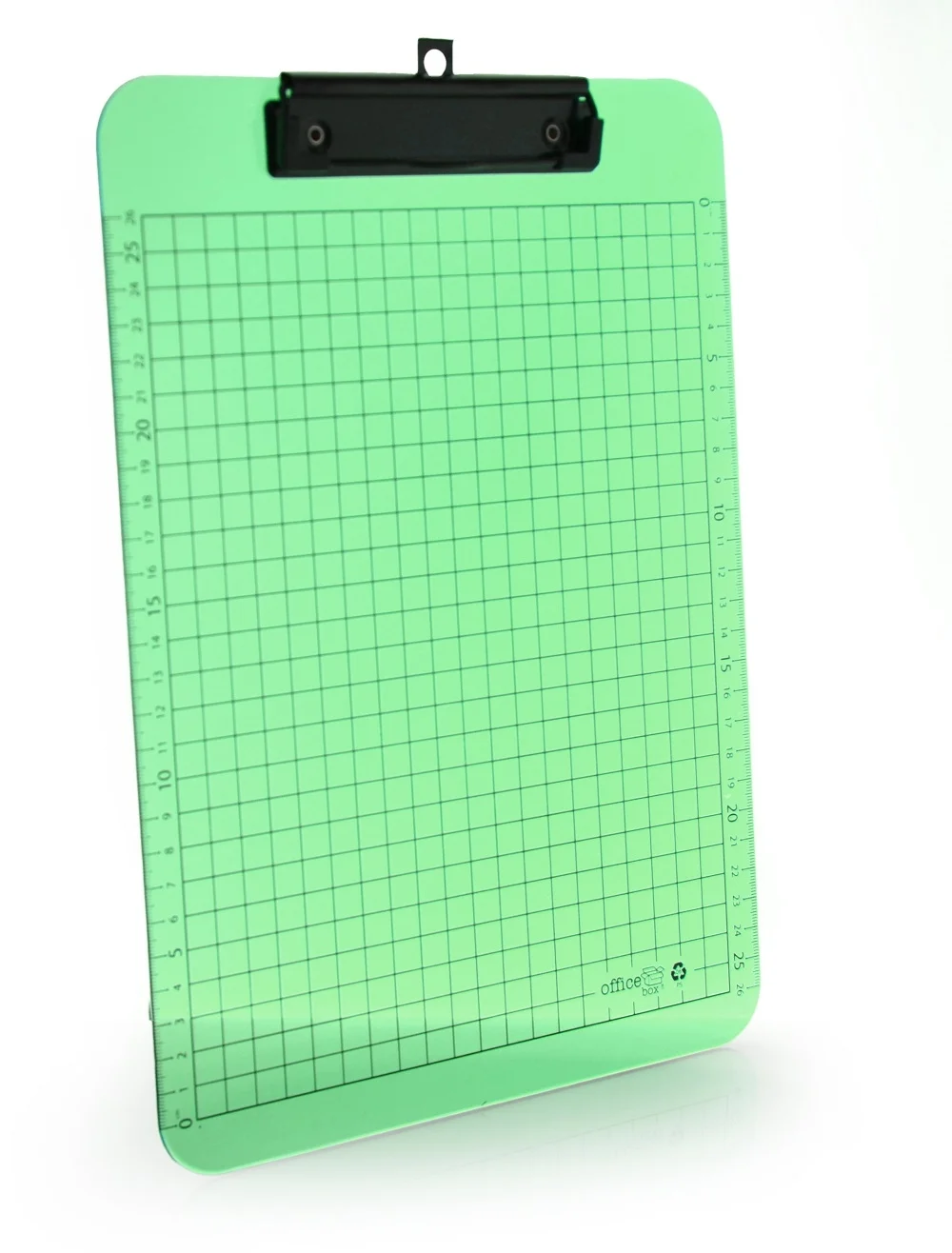 Clipboard standard Office box, A4, transparent PP, verde – imaginea 3