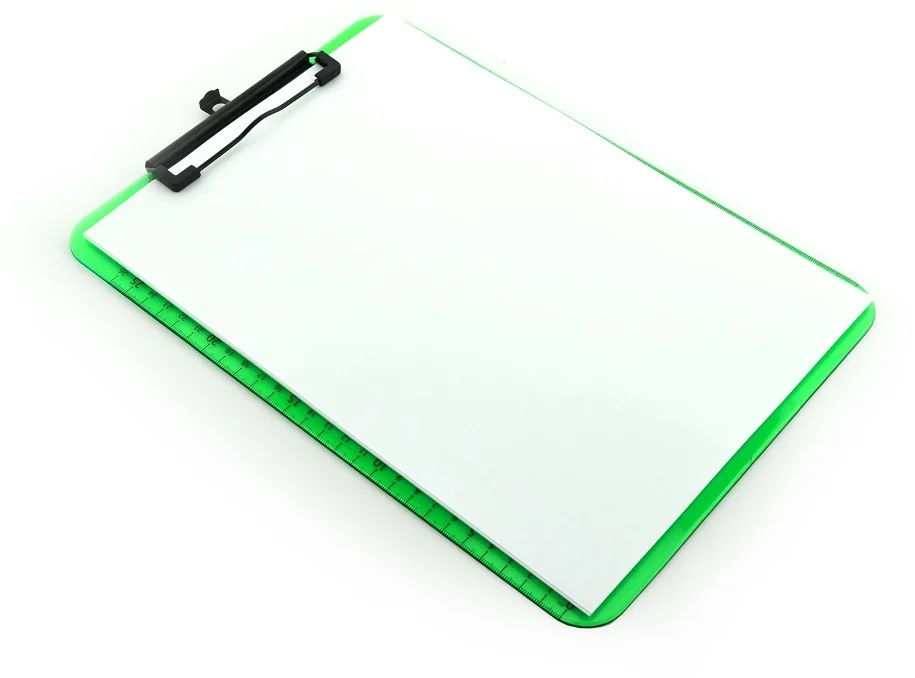 Clipboard standard Office box, A4, transparent PP, verde – imaginea 5