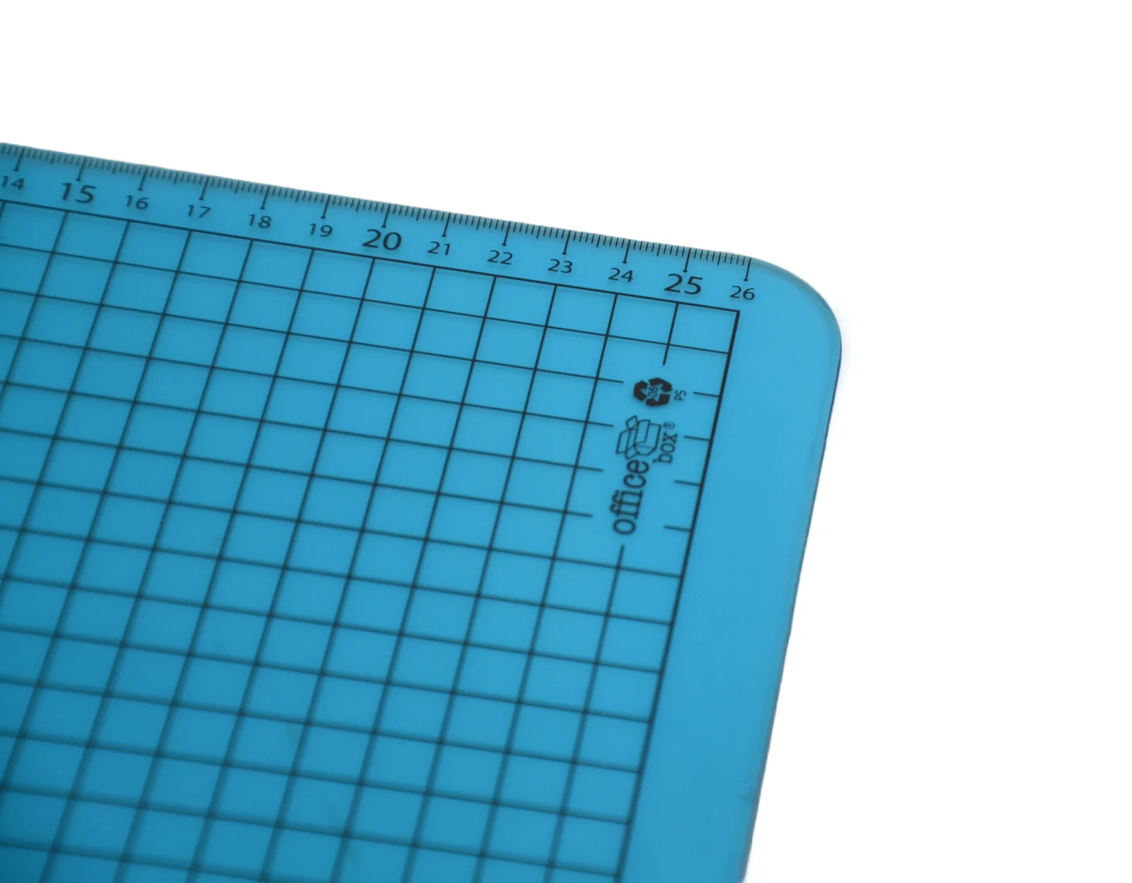 Clipboard standard Office box, A4, transparent PP, albastru – imaginea 5