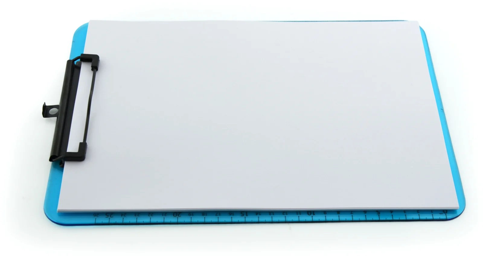 Clipboard standard Office box, A4, transparent PP, albastru – imaginea 7