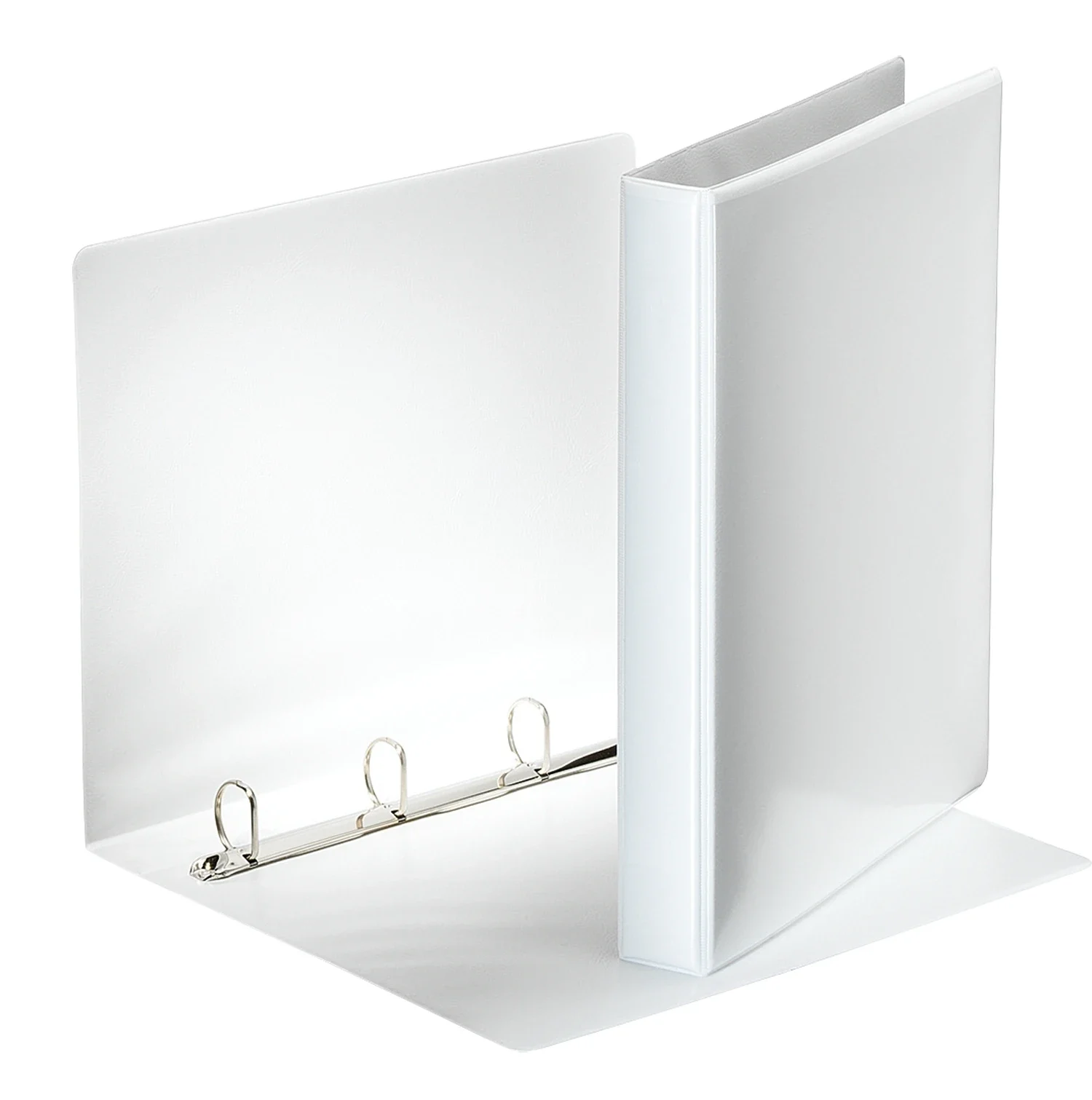 Caiet mecanic Panorama, PP/PP, partial reciclat, certificare FSC, A4, mecanism 4DR, inel 25 mm, alb, Esselte