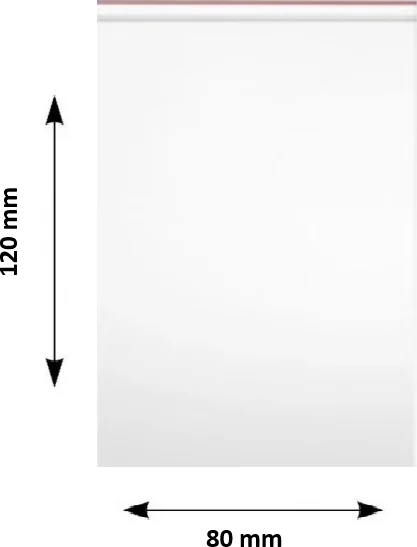 Pungi ziplock Clarina, 80 x 120 mm, 100/set