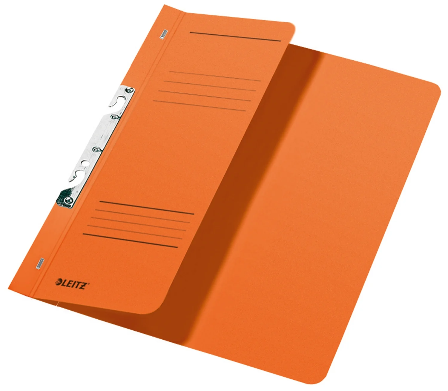 Dosar cu capse, 1/2, carton, 100% reciclat, certificare Blue Angel, A4, incopciat, 170 coli, Leitz – imaginea 4