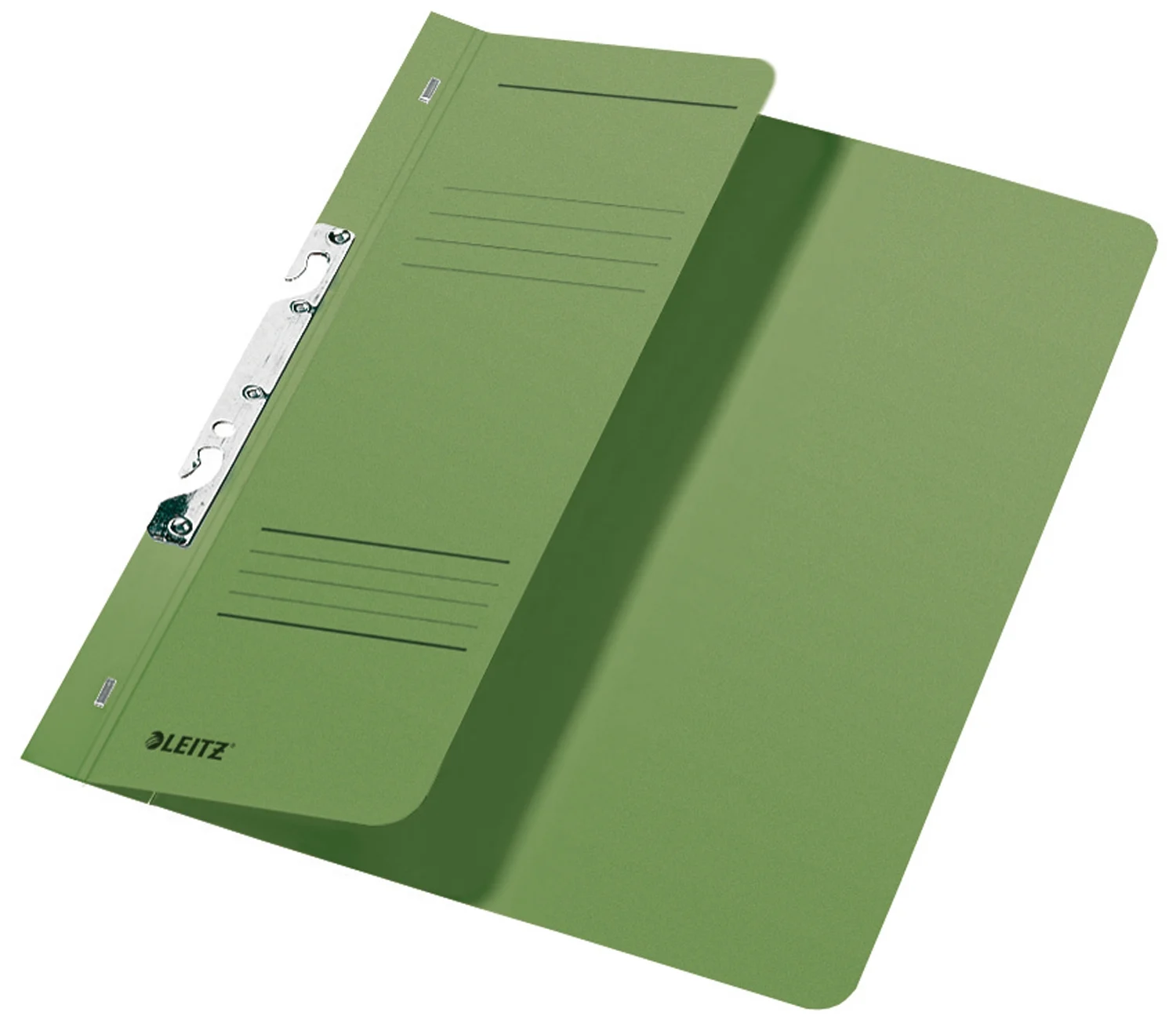 Dosar cu capse, 1/2, carton, 100% reciclat, certificare Blue Angel, A4, incopciat, 170 coli, Leitz – imaginea 6