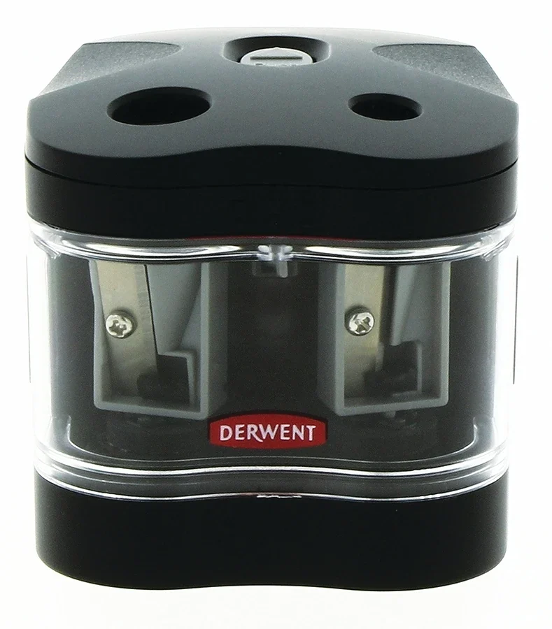 Ascutitoare electrica dubla, cu baterii, pentru birou, negru Derwent Professional