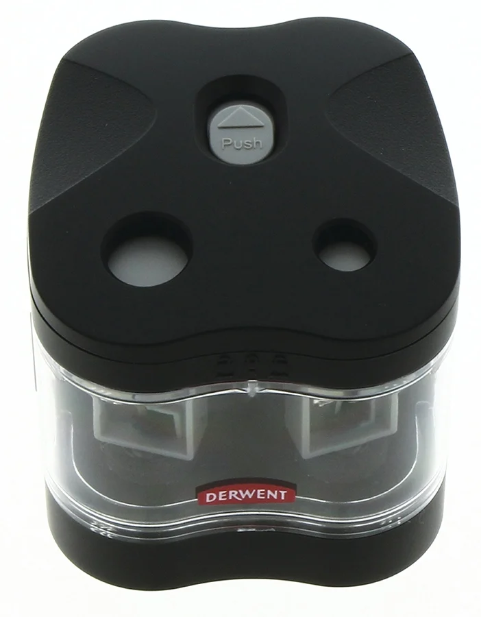 Ascutitoare electrica dubla, cu baterii, pentru birou, negru Derwent Professional – imaginea 3