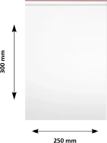 Pungi ziplock Clarina, 250 x 300 mm, 100/set