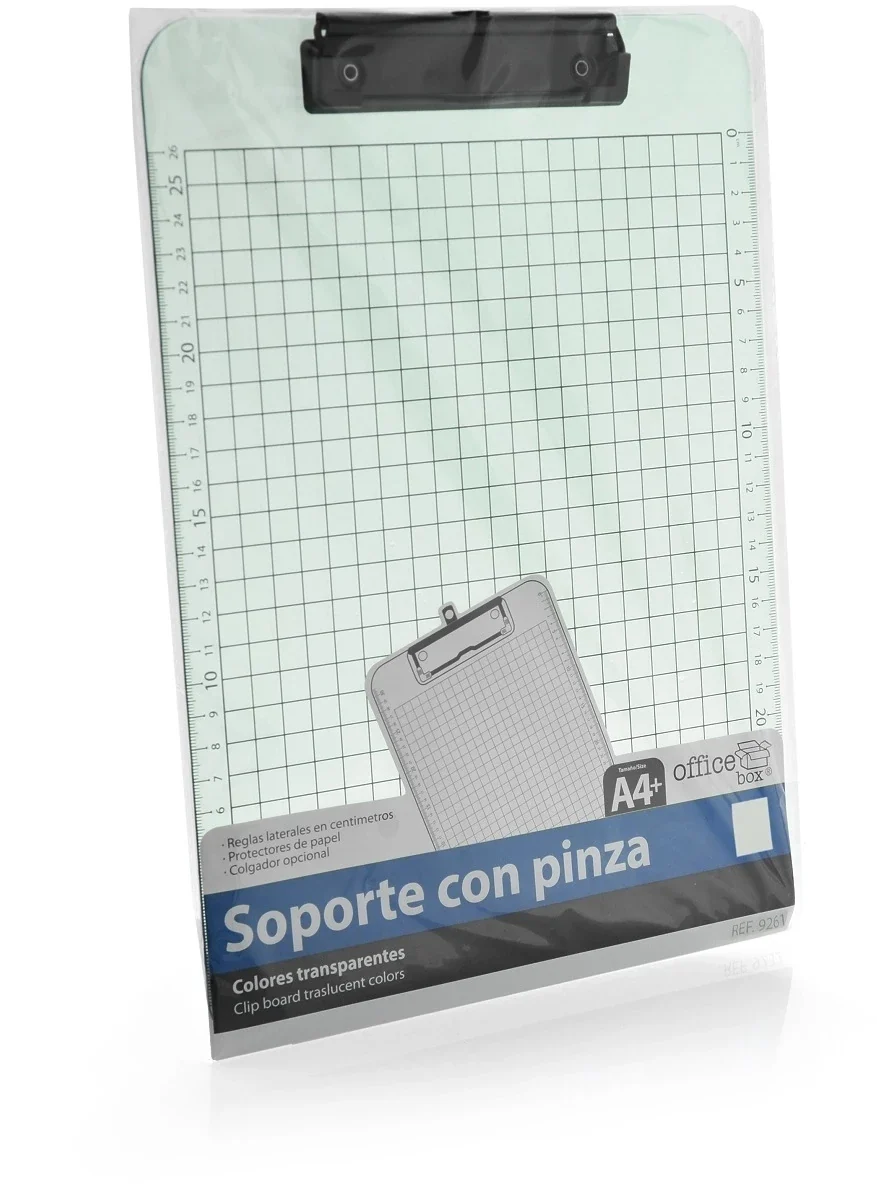 Clipboard standard Office box, A4, transparent PP