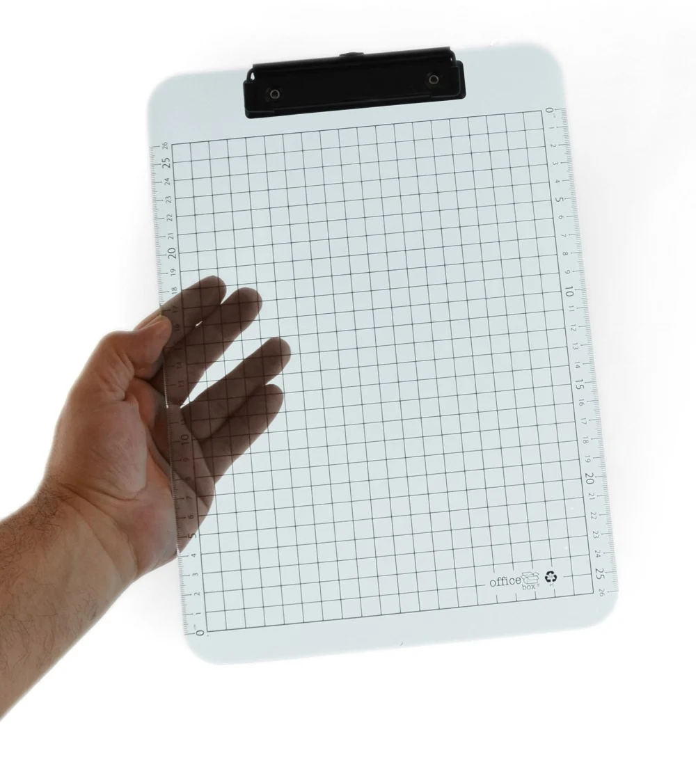 Clipboard standard Office box, A4, transparent PP – imaginea 2