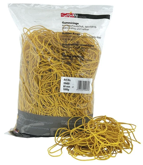 Elastic bani 1 kg galben Scriva 60 mm