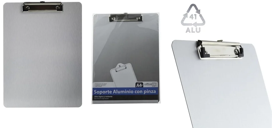 Clipboard standard Office box, A4, aluminiu – imaginea 2