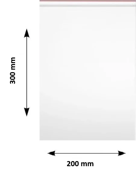 Pungi ziplock Clarina, 200 x 300 mm, 100/set