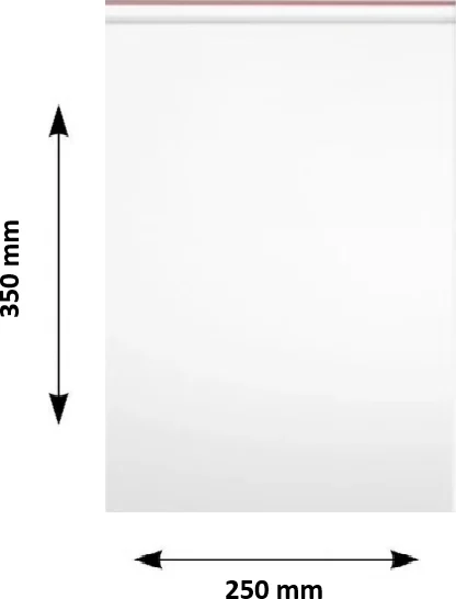 Pungi ziplock Clarina, 250 x 350 mm, 100/set