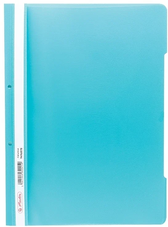 Dosar sina A4 PP, perforat turquoise, Herlitz