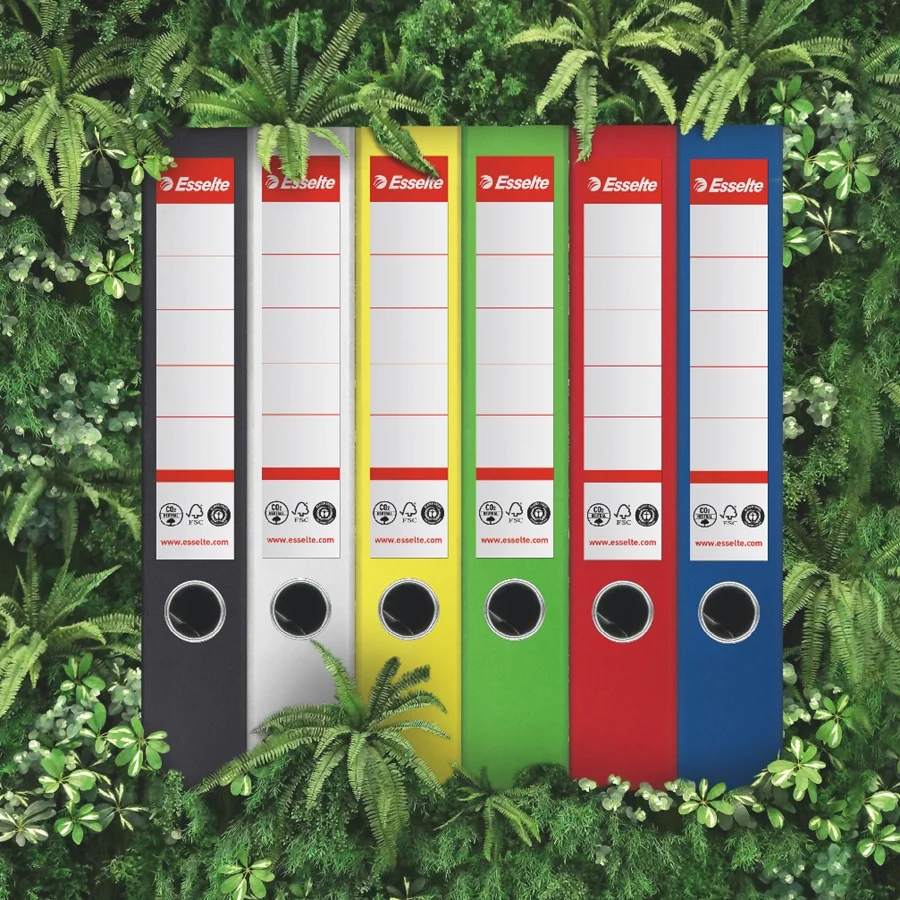 Biblioraft Esselte No.1 Power Recycled, carton, 100% reciclat, reciclabil, certificare FSC, A4, 50 mm – imaginea 4