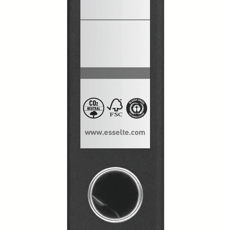 Biblioraft Esselte No.1 Power Recycled, carton, 100% reciclat, reciclabil, certificare FSC, A4, 50 mm – imaginea 7