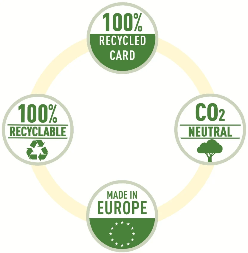 Biblioraft Esselte No.1 Power Recycled, carton, 100% reciclat, reciclabil, certificare FSC, A4, 50 mm – imaginea 8