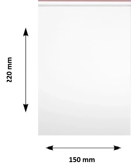Pungi ziplock Clarina, 150 x 220 mm, 100/set