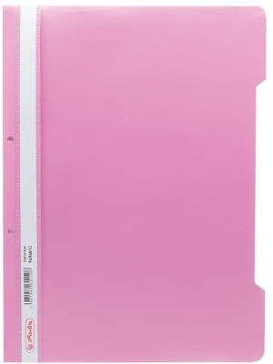 Dosar sina A4 PP, perforat roz, Herlitz
