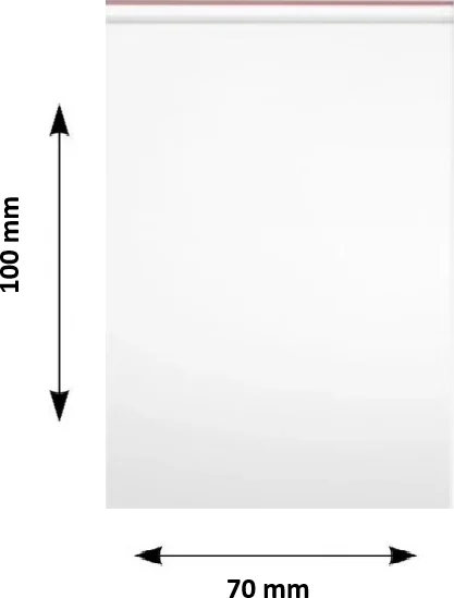 Pungi ziplock Clarina, 70 x 100 mm, 100/set