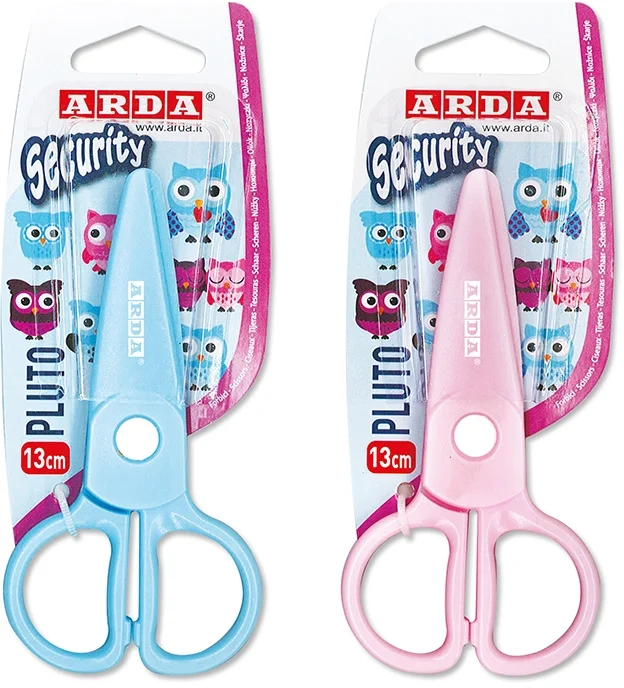 Foarfeca pluto, 13 cm, blister, diverse culori, Arda