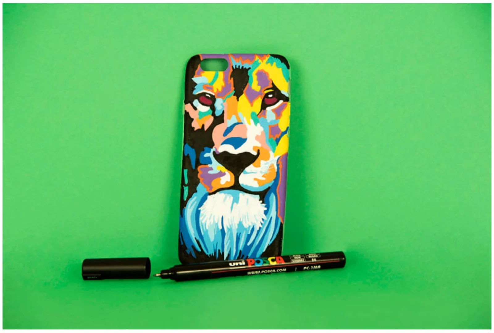Marker cu vopsea Posca PC-1M, varf 0.7 mm, culori pastel, 8 culori/set – imaginea 5