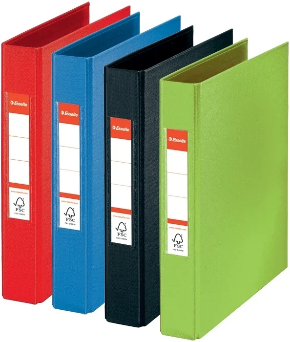 Caiet mecanic VIVIDA, PP/PP, partial reciclat, certificare FSC, A5, mecanism 2RR, inel 25 mm, Esselte