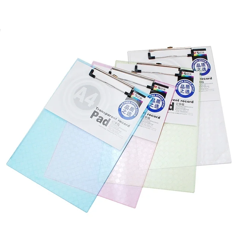 Clipboard A4, transparent, 318 x 225 x 2.7mm, diverse modele, M&G