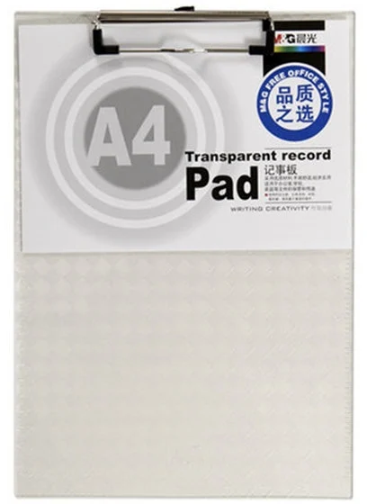 Clipboard A4, transparent, 318 x 225 x 2.7mm, diverse modele, M&G – imaginea 2