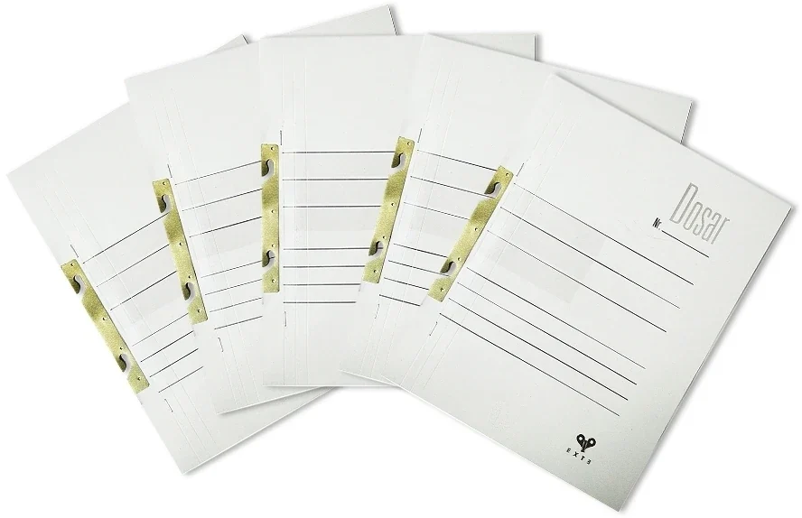 Dosar A4 din carton de incopciat 1/1, 100 buc/set EXTE