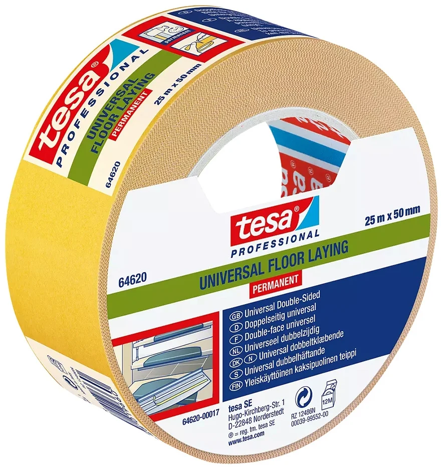 Banda dublu adeziva Extra Strong 25 m x 50 mm Tesa