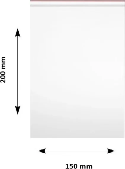 Pungi ziplock Clarina, 150 x 200 mm, 100/set