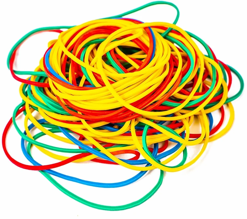 Elastice cauciuc Nebo, diferite culori, 50 mm, 100g – imaginea 2