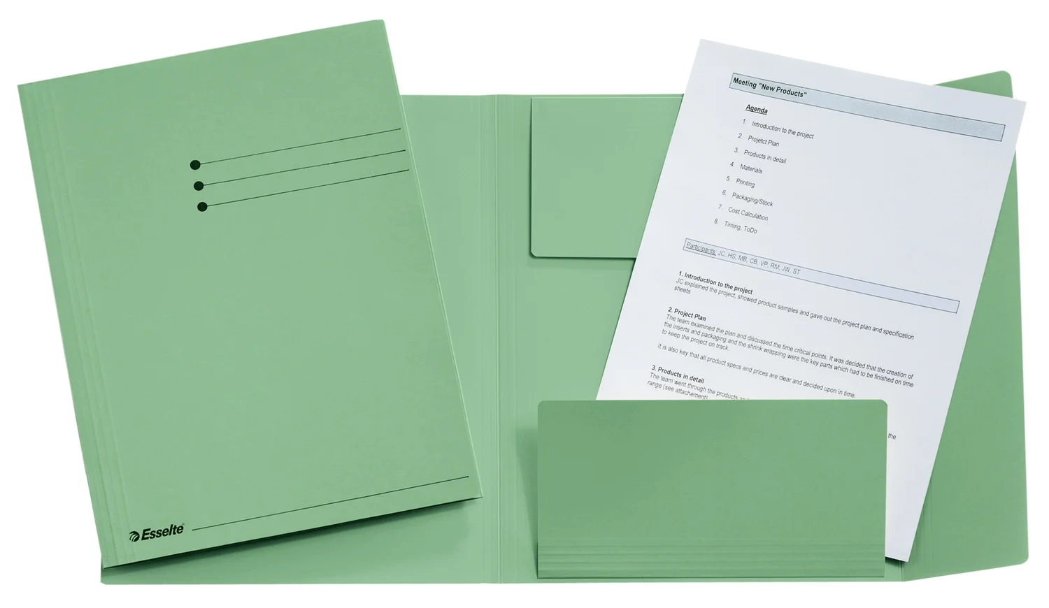 Dosar tip plic , carton, 100% reciclat, certificare Blue Angel, reciclabil, A4, 250 coli, Esselte – imaginea 5