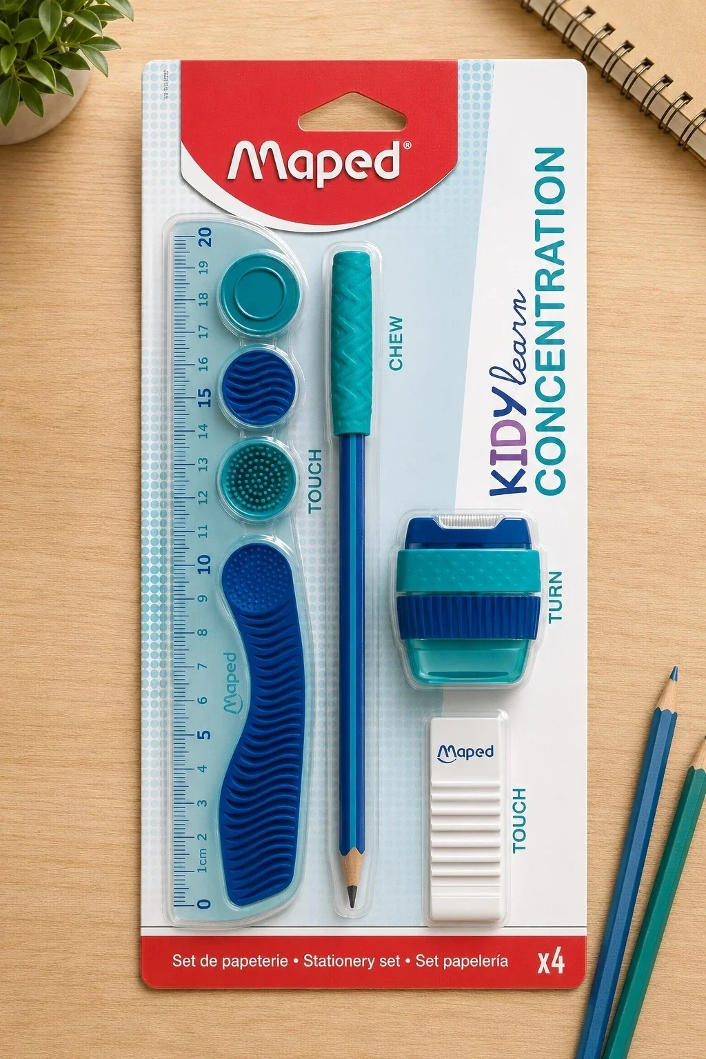 Set 4 piese scoala Maped Kidy Learn concentration