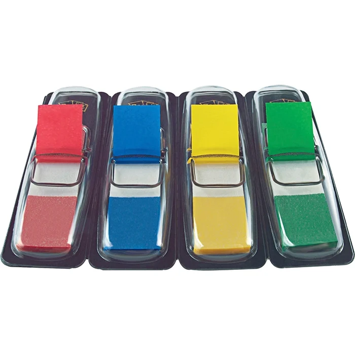 Index autoadeziv mini Post-It® 4 culori clasice, 35 buc/culoare, 140 buc/set 3M – imaginea 2