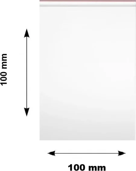 Pungi ziplock Clarina, 100 x 100 mm, 100/set