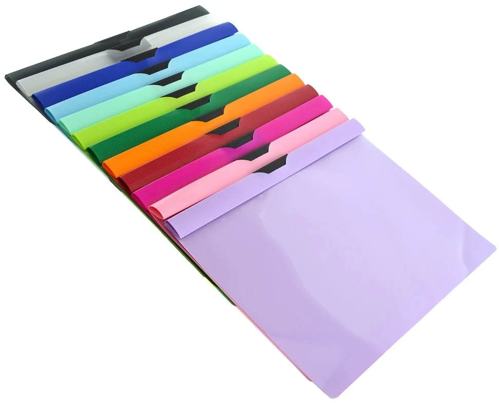 Dosar Office box, ColorLine, A4, cu clip 30 coli, diverse culori – imaginea 2