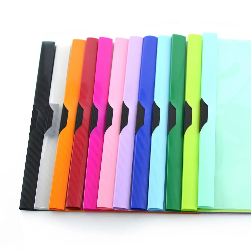 Dosar Office box, ColorLine, A4, cu clip 30 coli, diverse culori – imaginea 3
