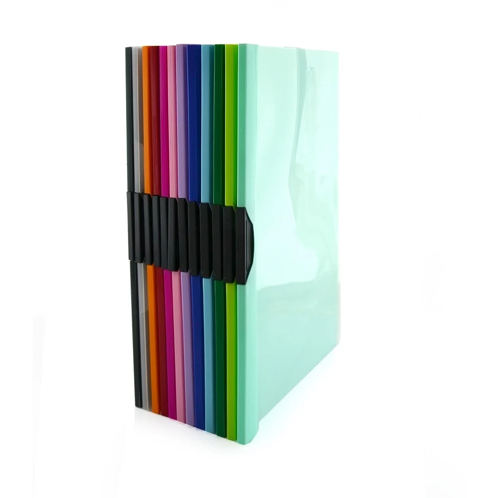 Dosar Office box, ColorLine, A4, cu clip 30 coli, diverse culori – imaginea 4