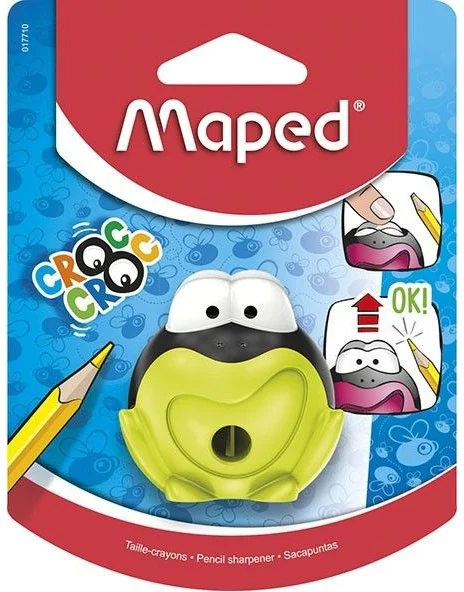 Ascutitoare simpla, cu rezervor, diverse culori, pe blister, Croc Signal Maped – imaginea 2